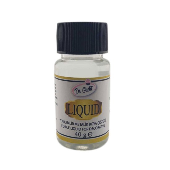 Dr Gusto Essbarer Liquid - Metallic Farben Löser 40 g - DR-P40Q - Dr Gusto